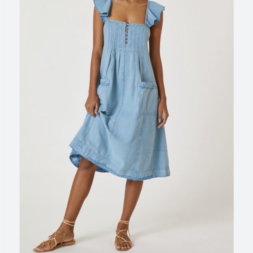 Pilcro & The Letterpress Blue Sleeveless Women's Dress NWT